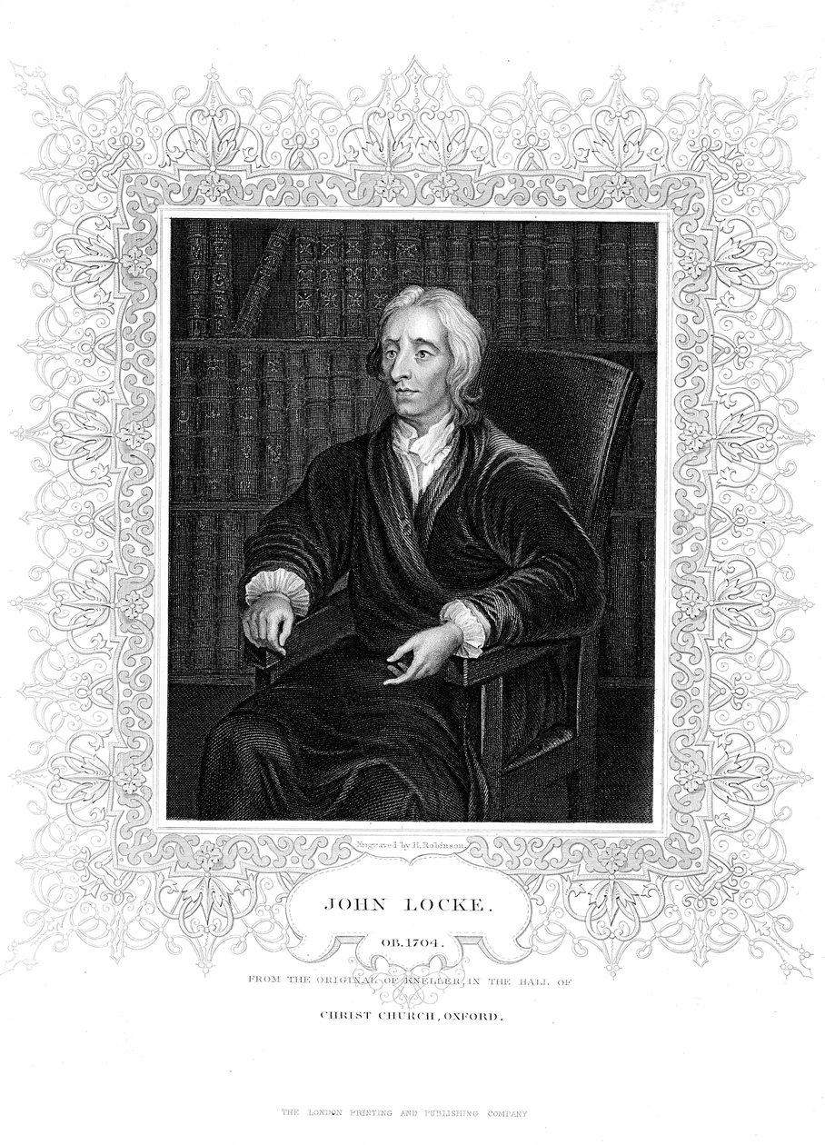 John Locke, angielski filozof, c1680-1704 autorstwa Godfrey Kneller