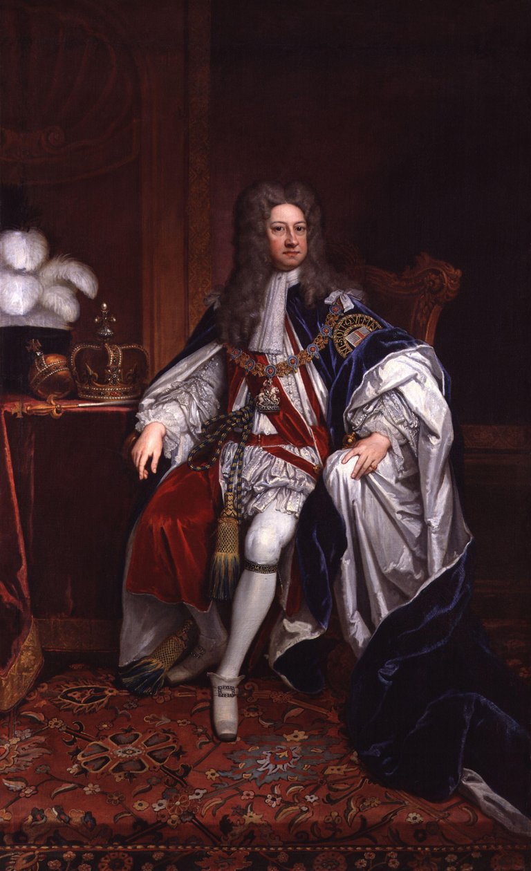 Król Jerzy I autorstwa Godfrey Kneller