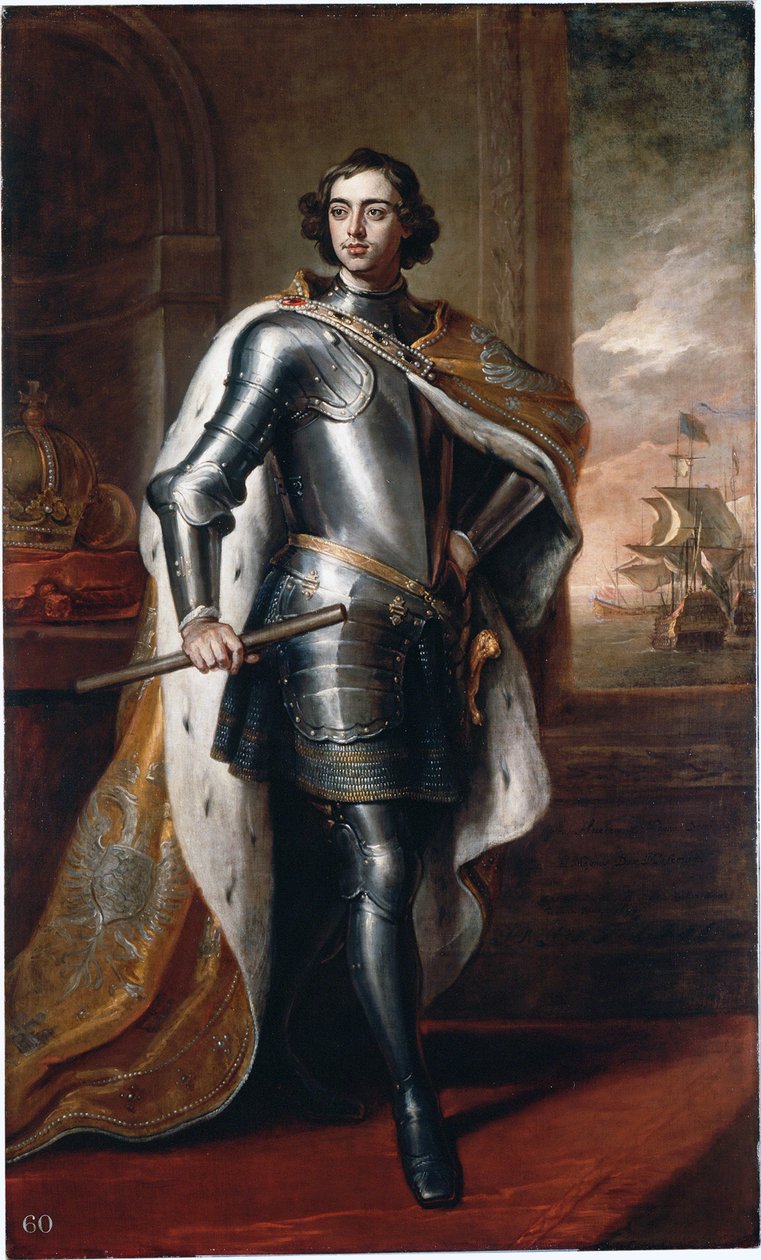 Portret Piotra I Wielkiego (Piotr I Rosji) autorstwa Godfrey Kneller