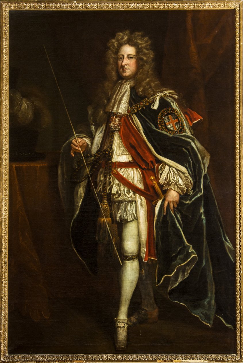 Portret Williama Cavendisha, 4. hrabiego i 1. księcia Devonshire, ok. 1690-1710 (olej na płótnie) autorstwa Godfrey Kneller