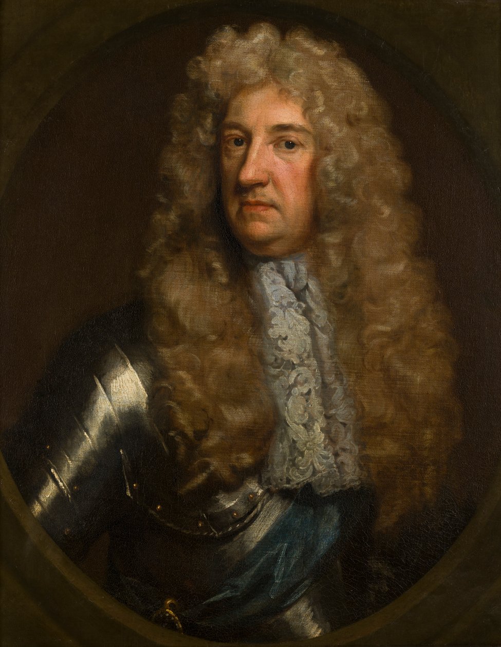 Portret Williama Russella, 5. hrabiego i 1. księcia Bedford (1613-1700), ok. 1633-1700 (olej na płótnie) autorstwa Godfrey Kneller