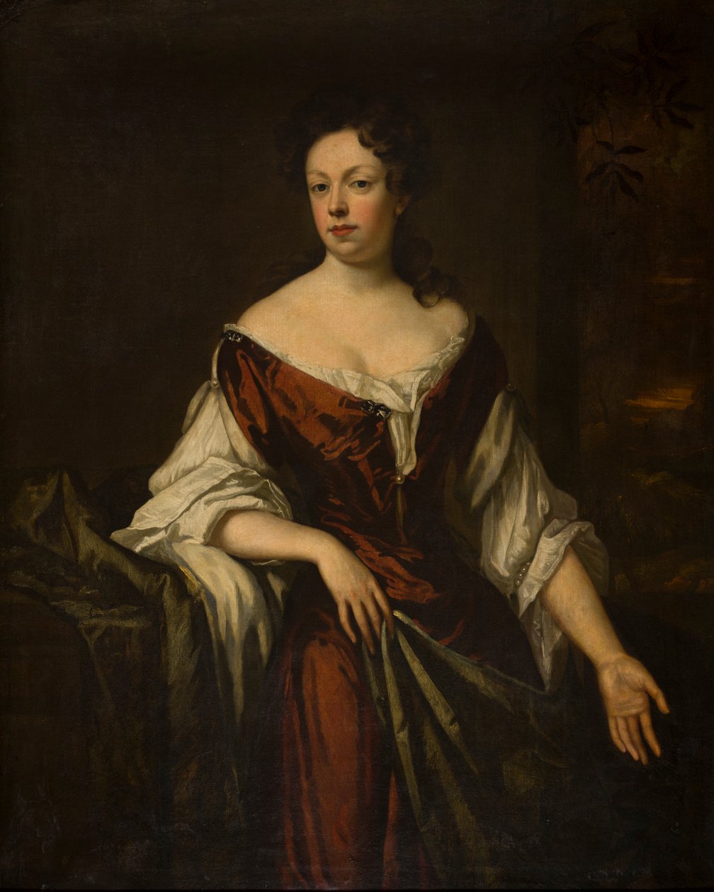 Portret damy, ok. 1666-1723 (olej na płótnie) autorstwa Godfrey Kneller