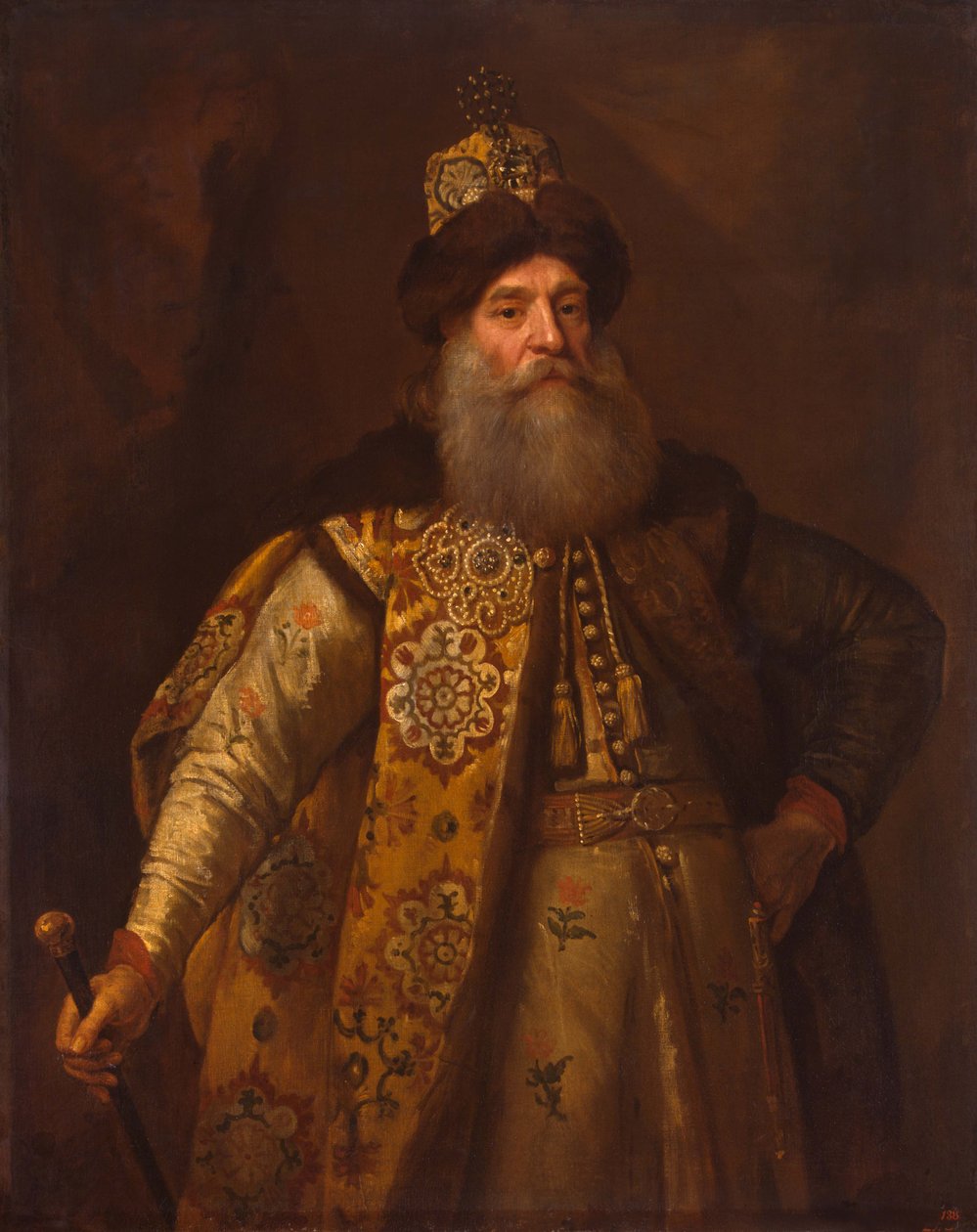 Portret ambasadora Piotra Iwanowicza Potiomkina 1617-1700, 1682 autorstwa Godfrey Kneller