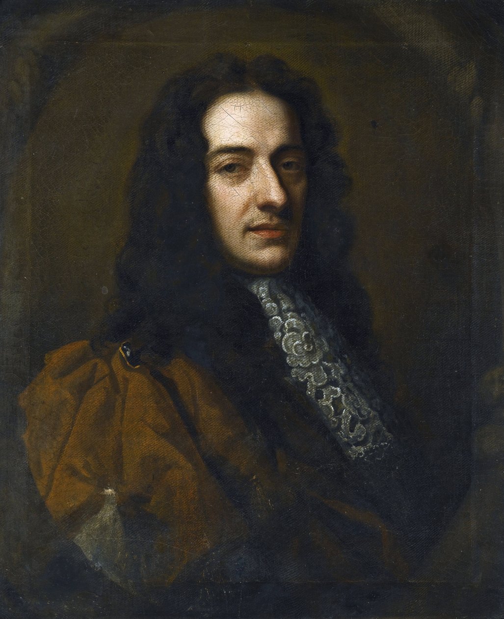 Portret skrzypka i kompozytora Nicola Matteis (Matheis, vers 1670-1698) par Kneller, Sir Gotfrey (1646-1723). Olej na płótnie, rozmiar : 76x65 autorstwa Godfrey Kneller