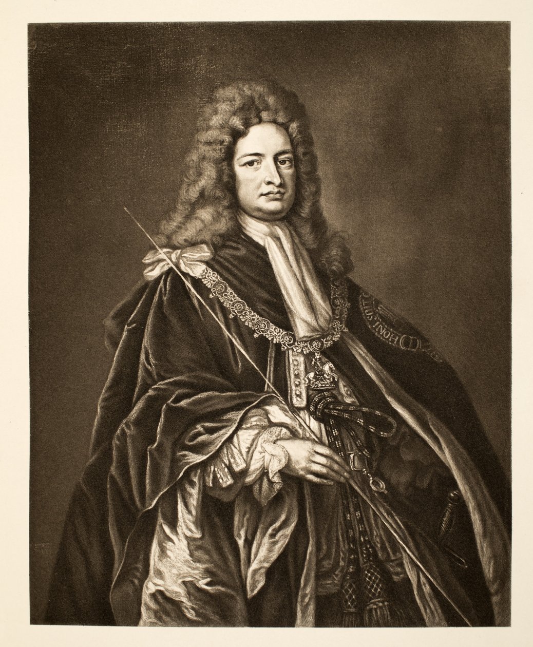 Robert Harley, hrabia Oksfordu, wyd. 1902 (kolotyp) autorstwa Godfrey Kneller