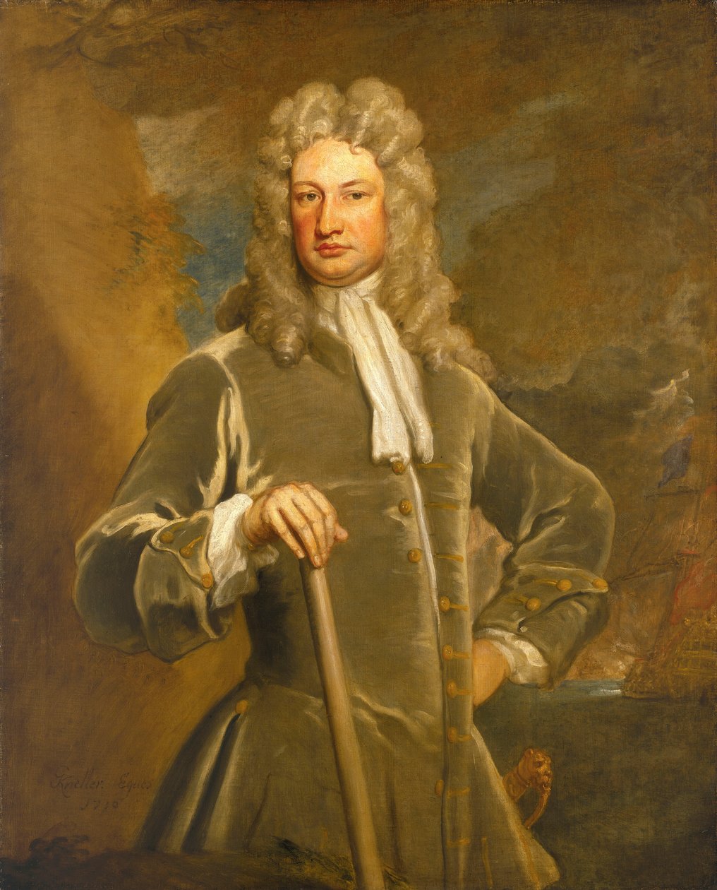 Sir Charles Wager (1666-1743) autorstwa Godfrey Kneller