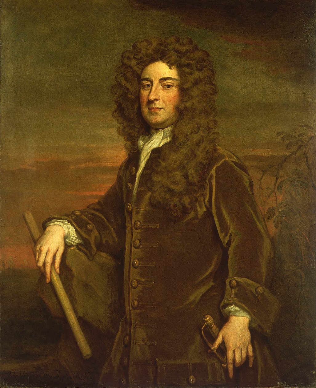 Wiceadmirał John Graydon (ok. 1666-1726), koniec XVII - początek XVIII wieku (obraz olejny) autorstwa Godfrey Kneller