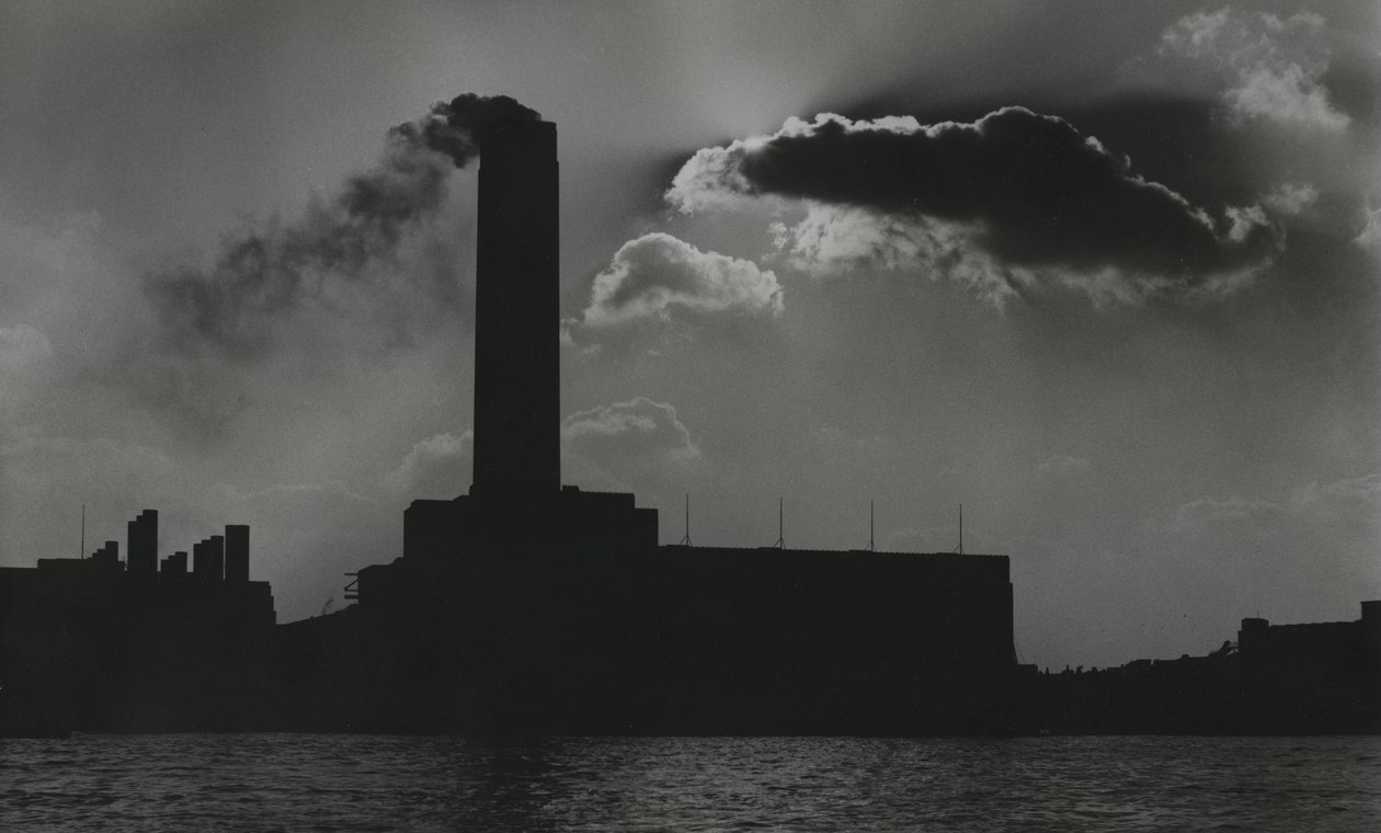 Elektrownia nad Tamizą, Londyn, lata 50. XX wieku autorstwa Godfrey Macdominic