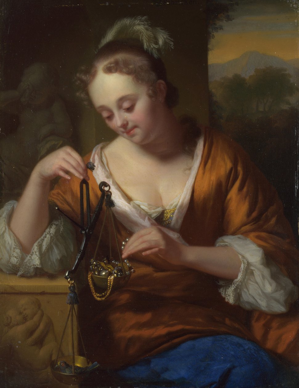Alegoria cnót i bogactw, ca. 1665-1667 autorstwa Godfried Cornelisz Schalcken