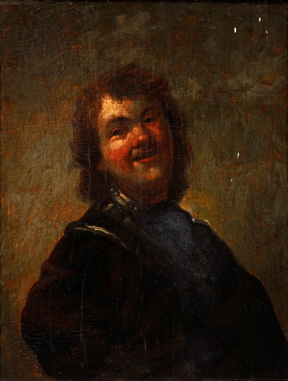 Śmiech Rembrandta, 1658 autorstwa Godfried Cornelisz Schalcken
