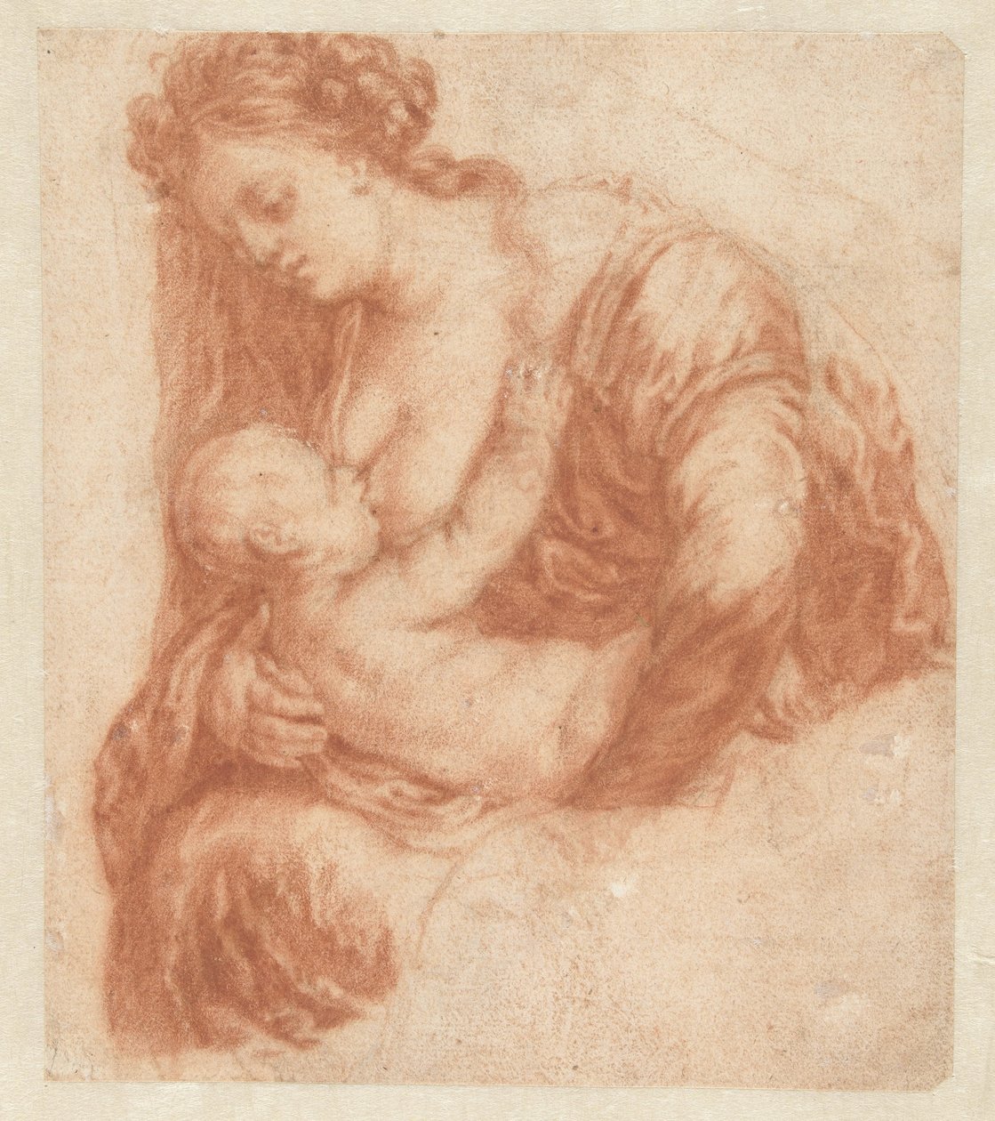Kobieta karmiąca piersią dziecko Książka o sztuce lub album Study autorstwa Caspara Netschera (tytuł serii) autorstwa Godfried Schalcken