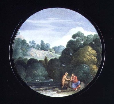 Kuszenie Chrystusa (olej na miedzi) autorstwa Goffredo Wals