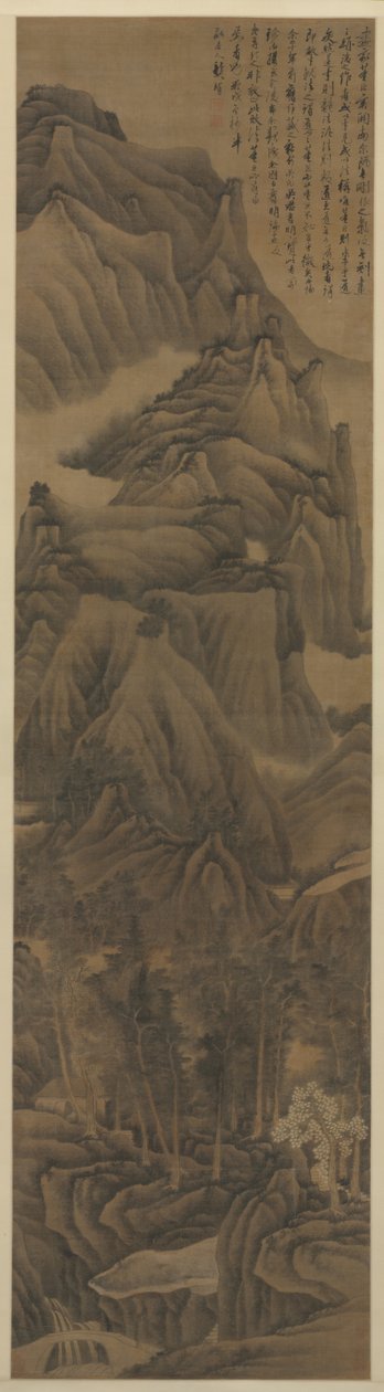 Krajobraz w stylu Dong Yuan i Juran, ok. 1930 1650. autorstwa Gong Xian