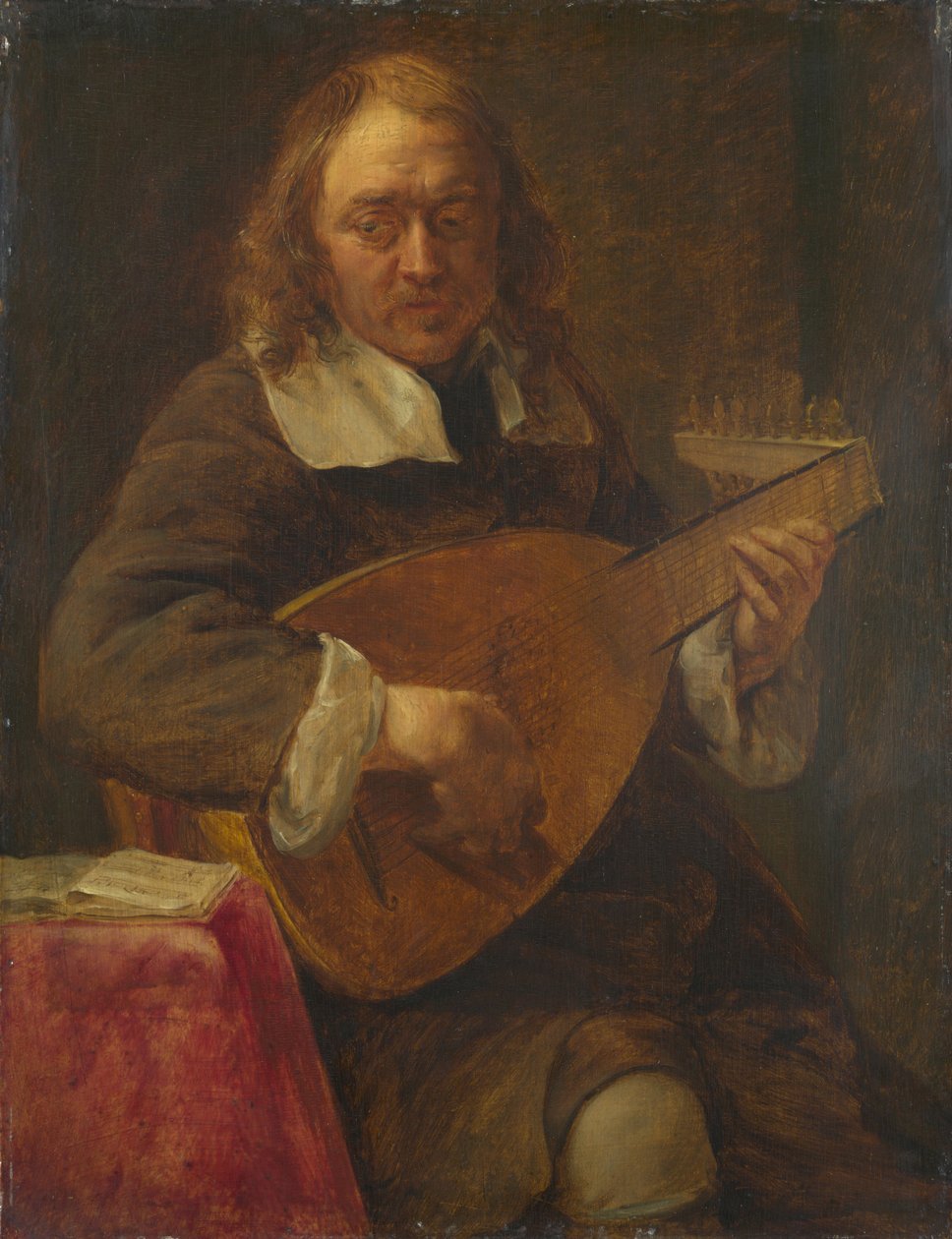 Przesłuchanie. Z serii Pięć zmysłów sprzed 1661. autorstwa Gonzales Coques