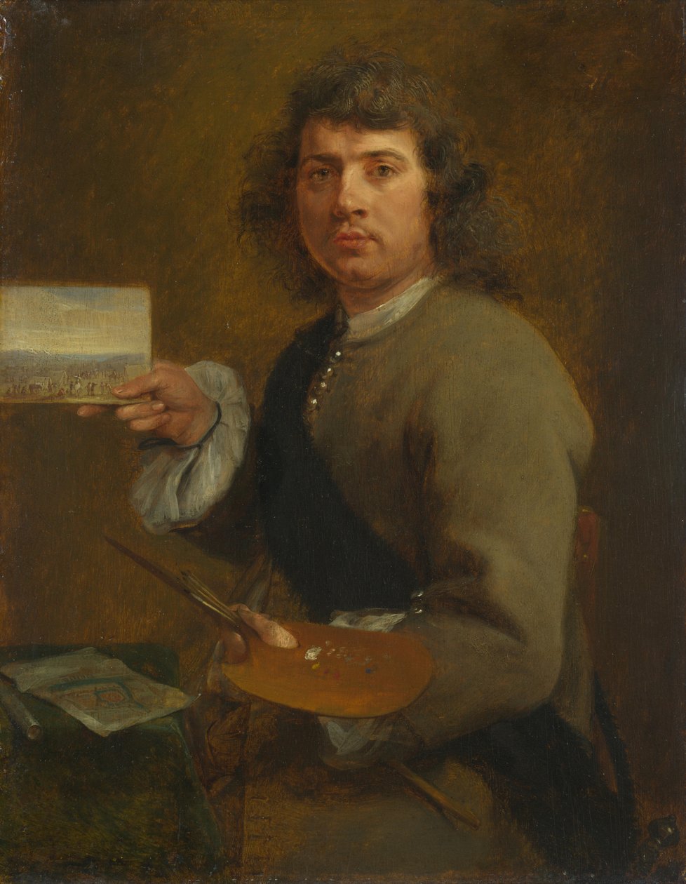 Wzrok (Portret Roberta van den Hoecke (1622-1688), przed 1661 (olej na drewnie) autorstwa Gonzales Coques