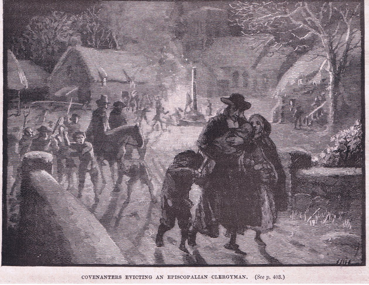 Przymierza eksmitujące duchownego episkopalnego autorstwa Gordon Frederick Browne