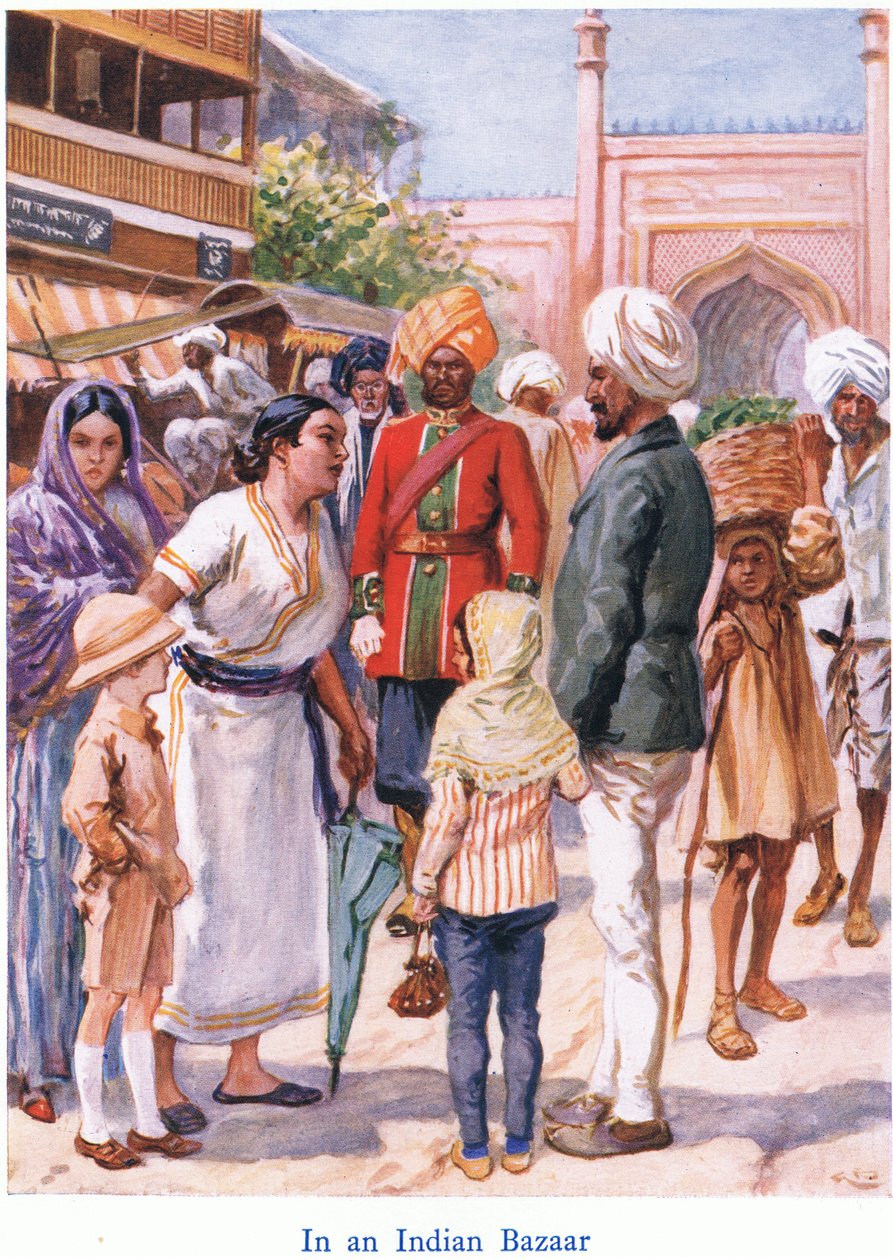 Na indyjskim bazarze autorstwa Gordon Frederick Browne