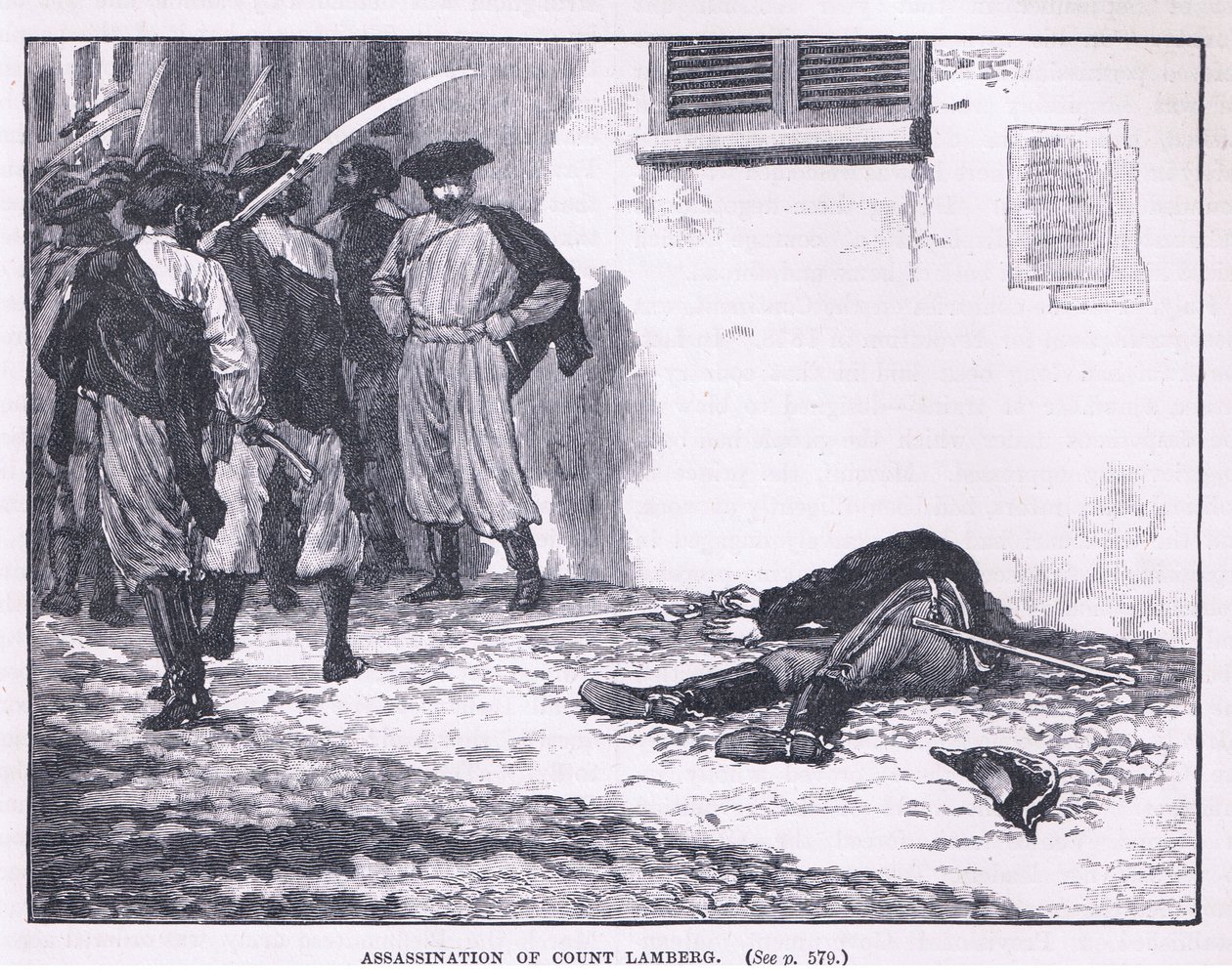 Zabójstwo hrabiego Lamberga AD 1849 autorstwa Gordon Frederick Browne