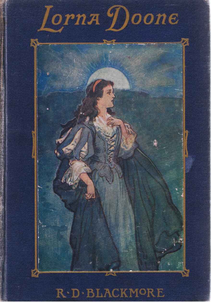 Projekt okładki przedniej, z publikacji Lorna Doone. autorstwa W & R Chambers Ltd autorstwa Gordon Frederick Browne