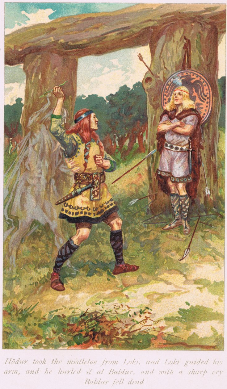 Hadur wziął jemiołę od Loui, ilustracja z 