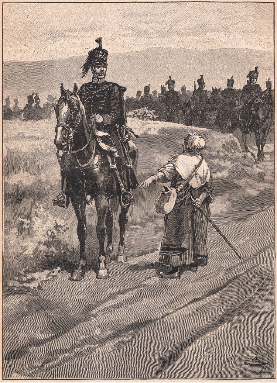 Książę Brunszwiku i jego husaria (Czarni Brunszwiki) AD 1810 autorstwa Gordon Frederick Browne