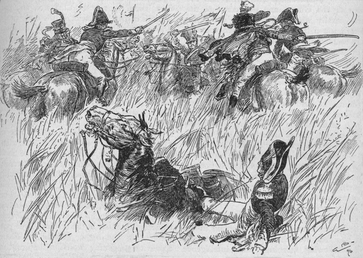 Koń generałów wpadł do rowu, 1896, 1902 autorstwa Gordon Frederick Browne