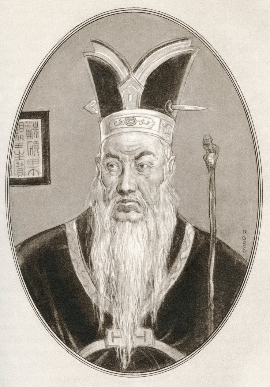 Konfucjusz, z Żywych biografii przywódców religijnych autorstwa Gordon Ross