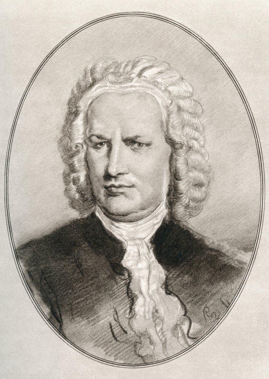 Johann Sebastian Bach, z Żywych biografii wielkich kompozytorów autorstwa Gordon Ross