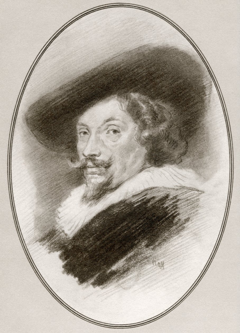 Sir Peter Paul Rubens, z Żywych biografii wielkich malarzy autorstwa Gordon Ross