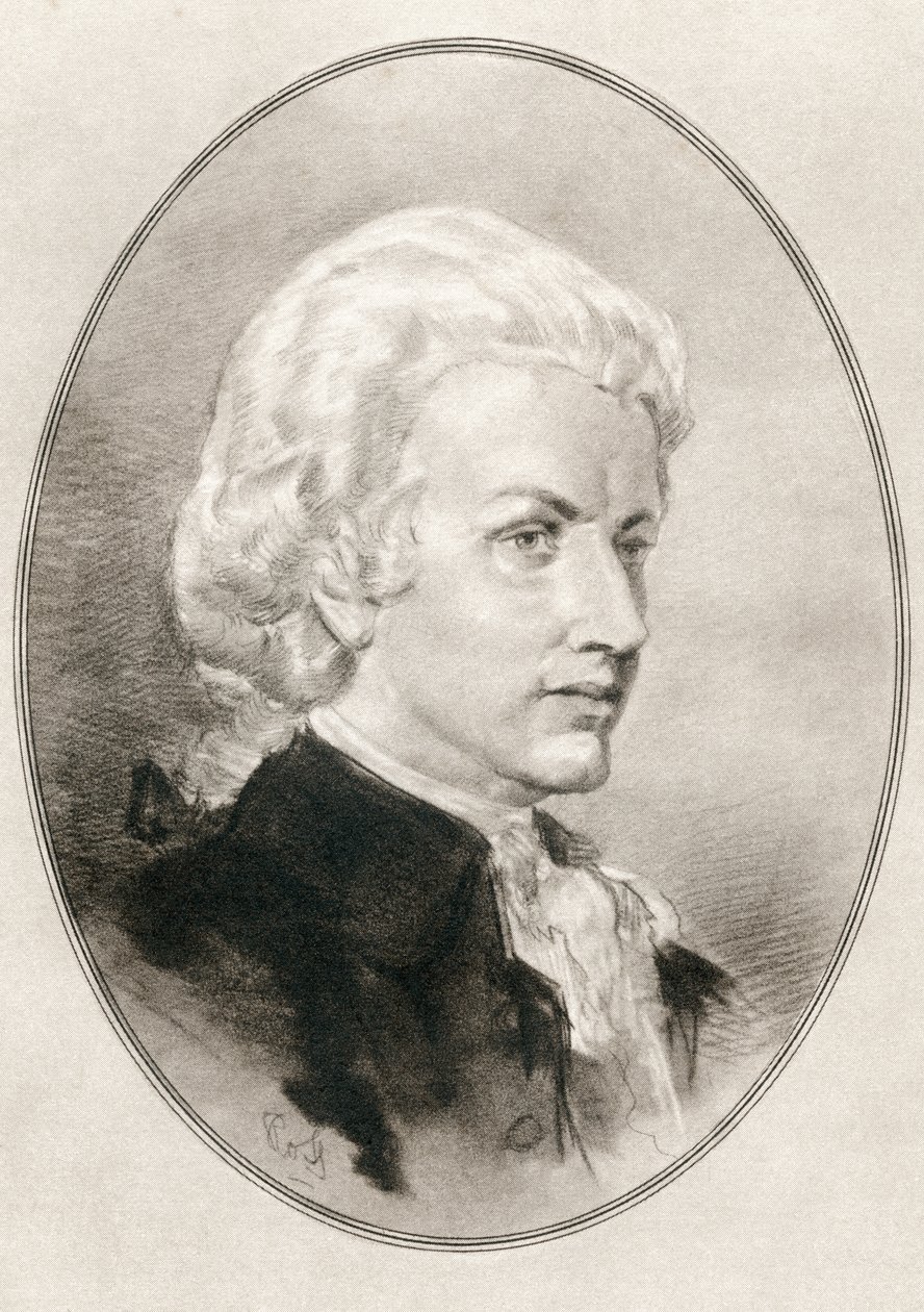 Wolfgang Amadeus Mozart, z Żywych biografii wielkich kompozytorów autorstwa Gordon Ross