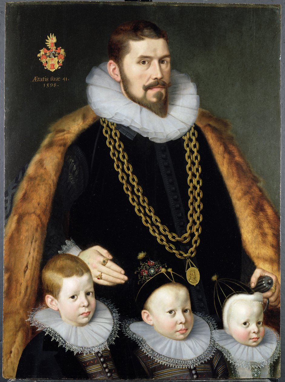 Para portretów rodzinnych, 1598 (para patrz 228145) autorstwa Gortzius Geldorp