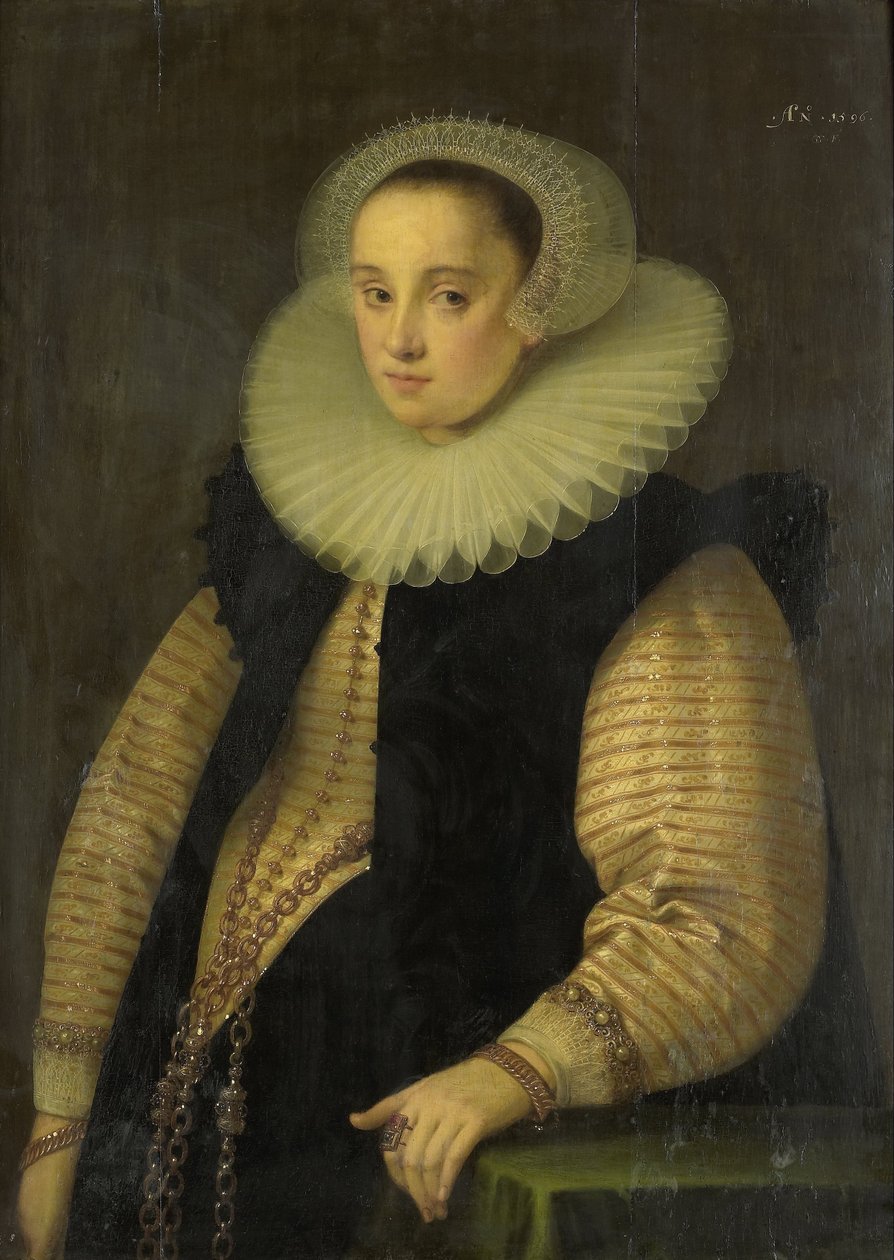 Hortensia del Prado (d 1627), żona Jeana Fourmenois autorstwa Gortzius Geldorp
