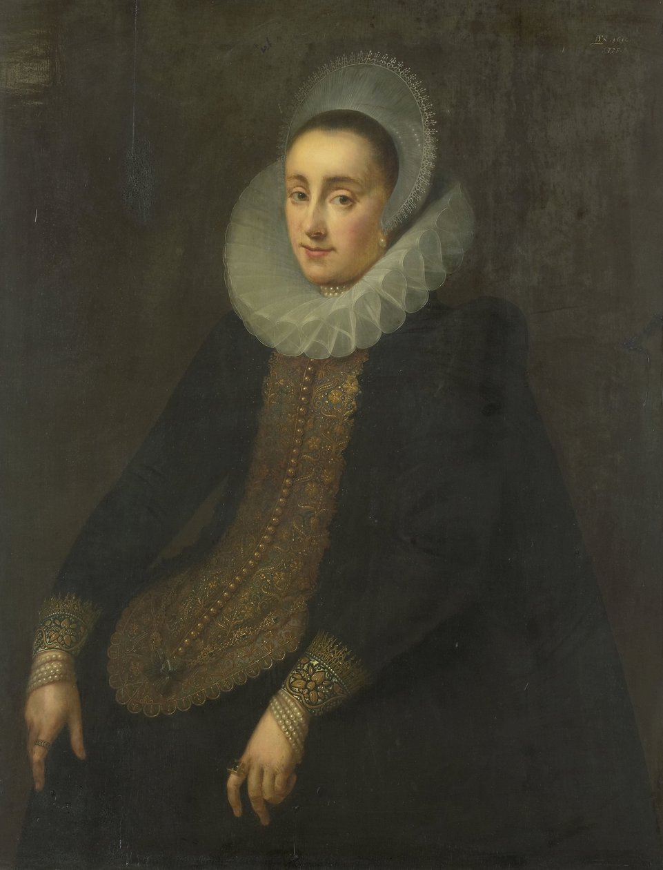 Lucretia del Prado, żona Jeremiasa Boudinois autorstwa Gortzius Geldorp