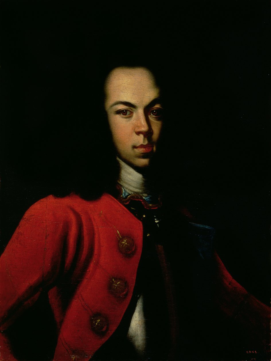 Portret carewicza Aleksieja Pietrowicza (1690-1718) 1710 autorstwa Gottfried Danhauer