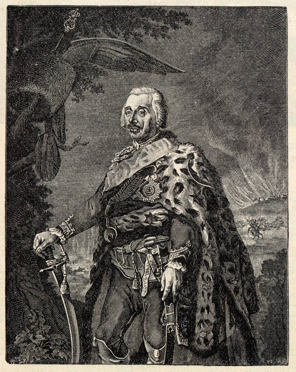 Generał Hans Joachim von Zieten 1699-1786. autorstwa Gottfried Daniel Berger