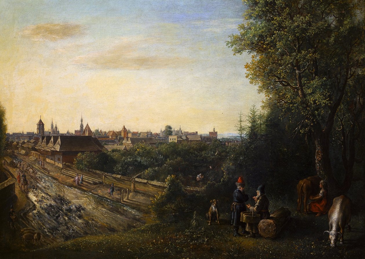 Widok na Kraków autorstwa Gottfried Libalt