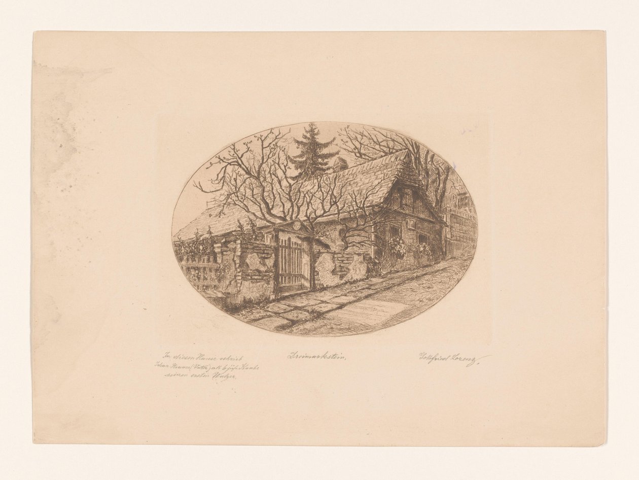 Dreimarkstein (oryginalny tytuł na obiekcie) autorstwa Gottfried Lorenz (signed by artist)
