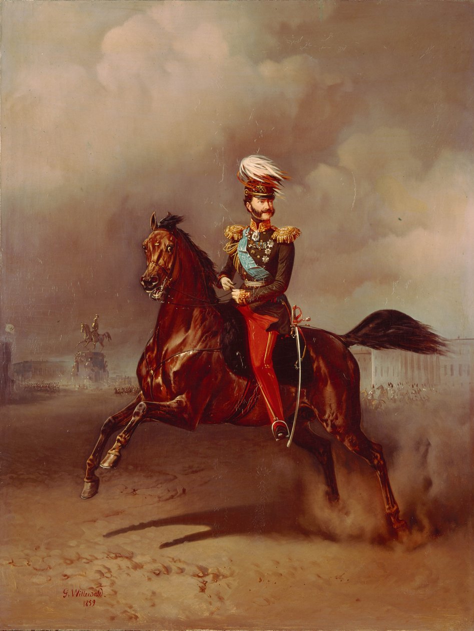 Portret hrabiego Władimira Fiodorowicza Adlerberga 1791-1884, 1859 autorstwa Gottfried Willewalde
