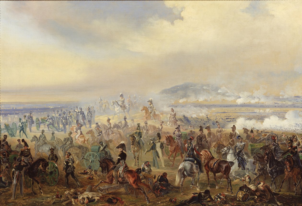 Bitwa pod Lipskiem w październiku 1813, 1886 autorstwa Gottfried Willewalde
