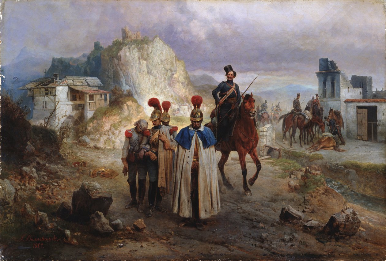 Francuzi w niewoli w latach 1814, 1885 autorstwa Gottfried Willewalde