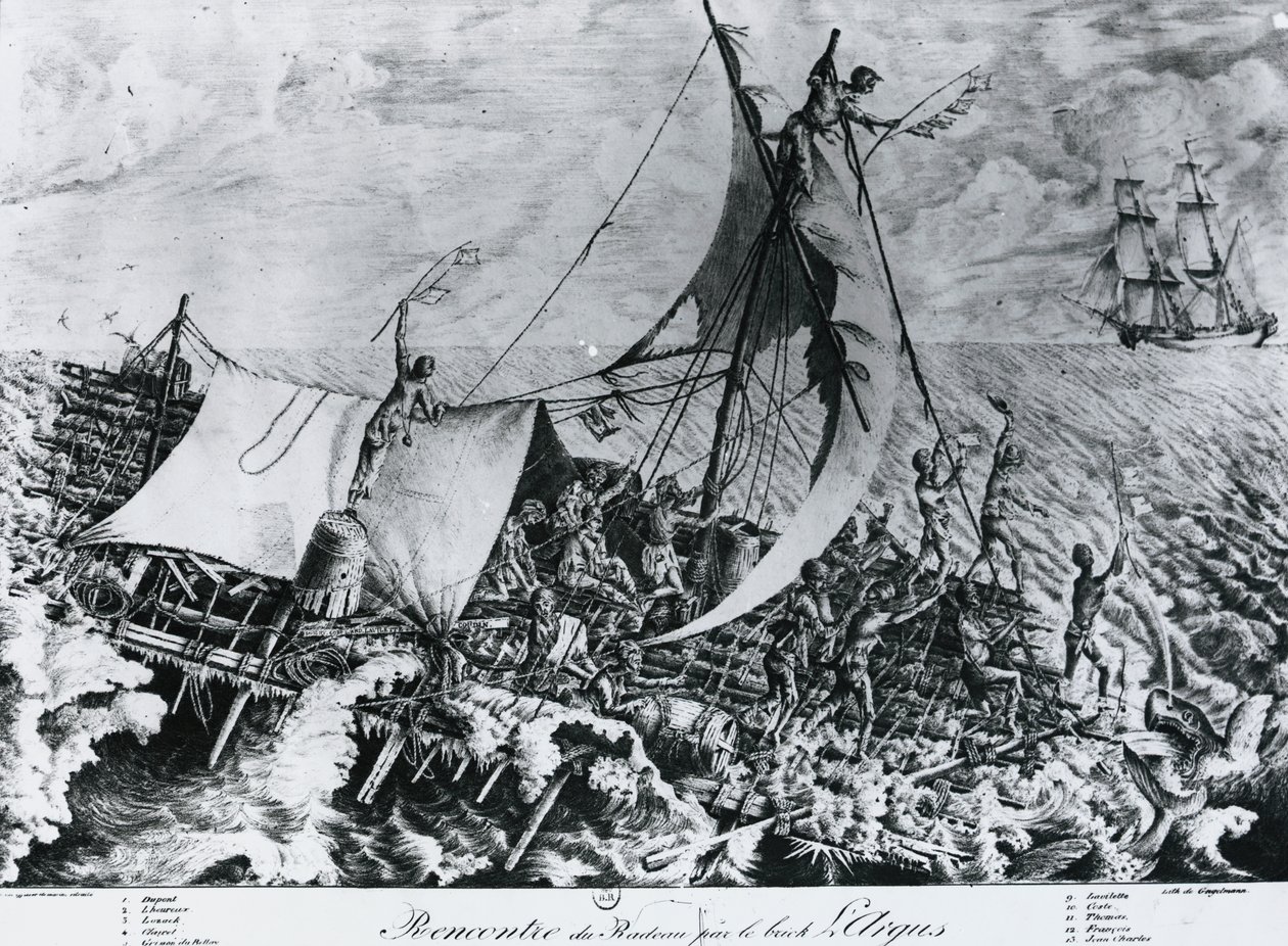 Wrak Fregaty Medusa (2 lipca) autorstwa Gottfried or Godefroy Engelmann
