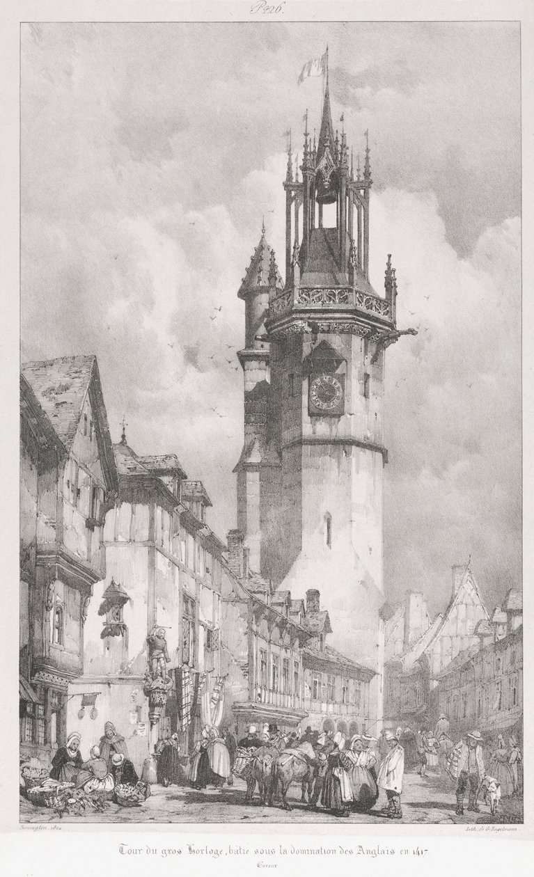 Malownicze i romantyczne podróże w Starej Francji, Normandii..., 1824. autorstwa Gottfried or Godefroy Engelmann