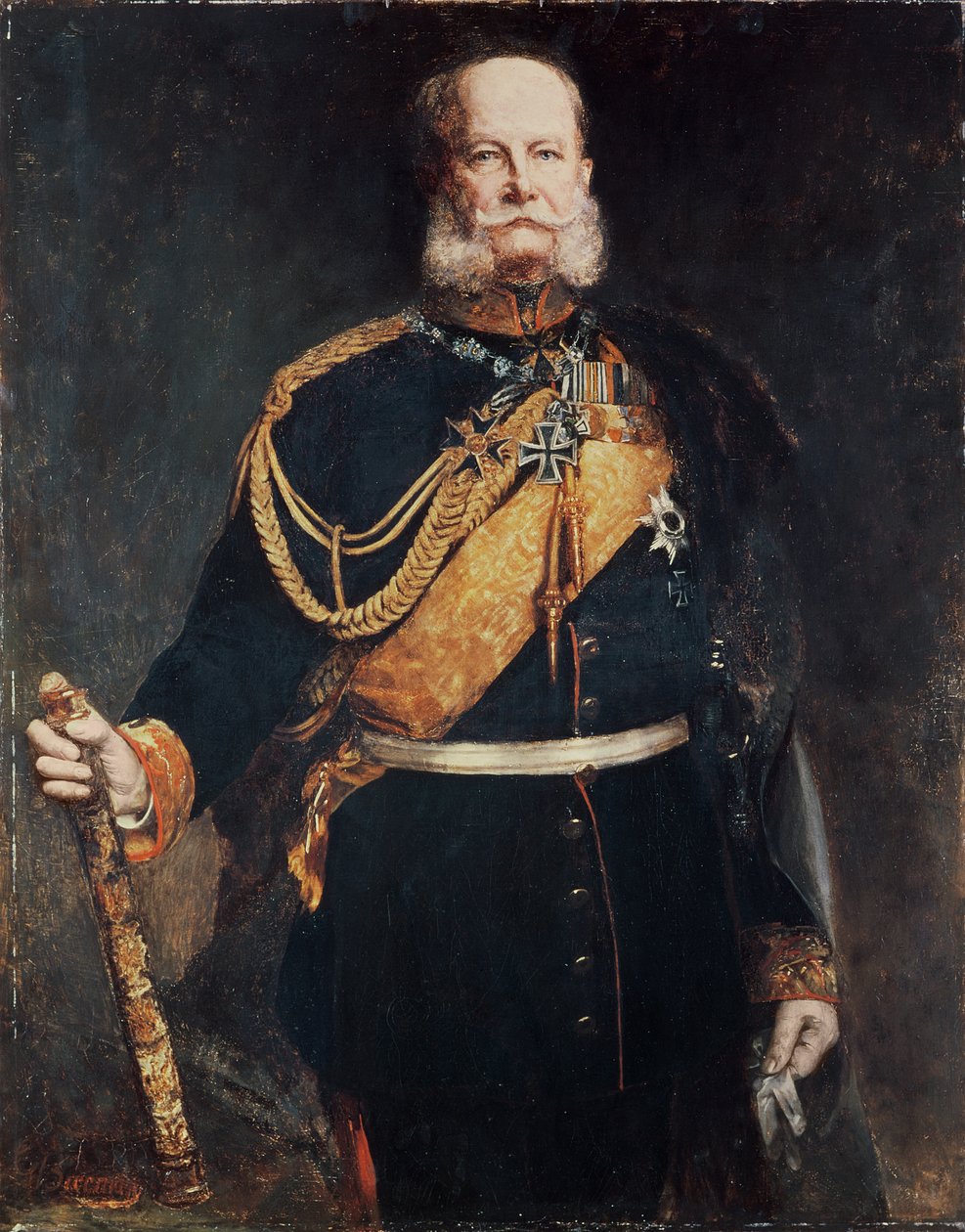 Cesarz Wilhelm I autorstwa Gottlieb Biermann