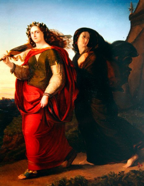 Judyta wracająca do domu po zabójstwie Holofernesa, ok. 1830 r. (olej na płótnie) autorstwa Gottlieb Heinrich von Schroeter