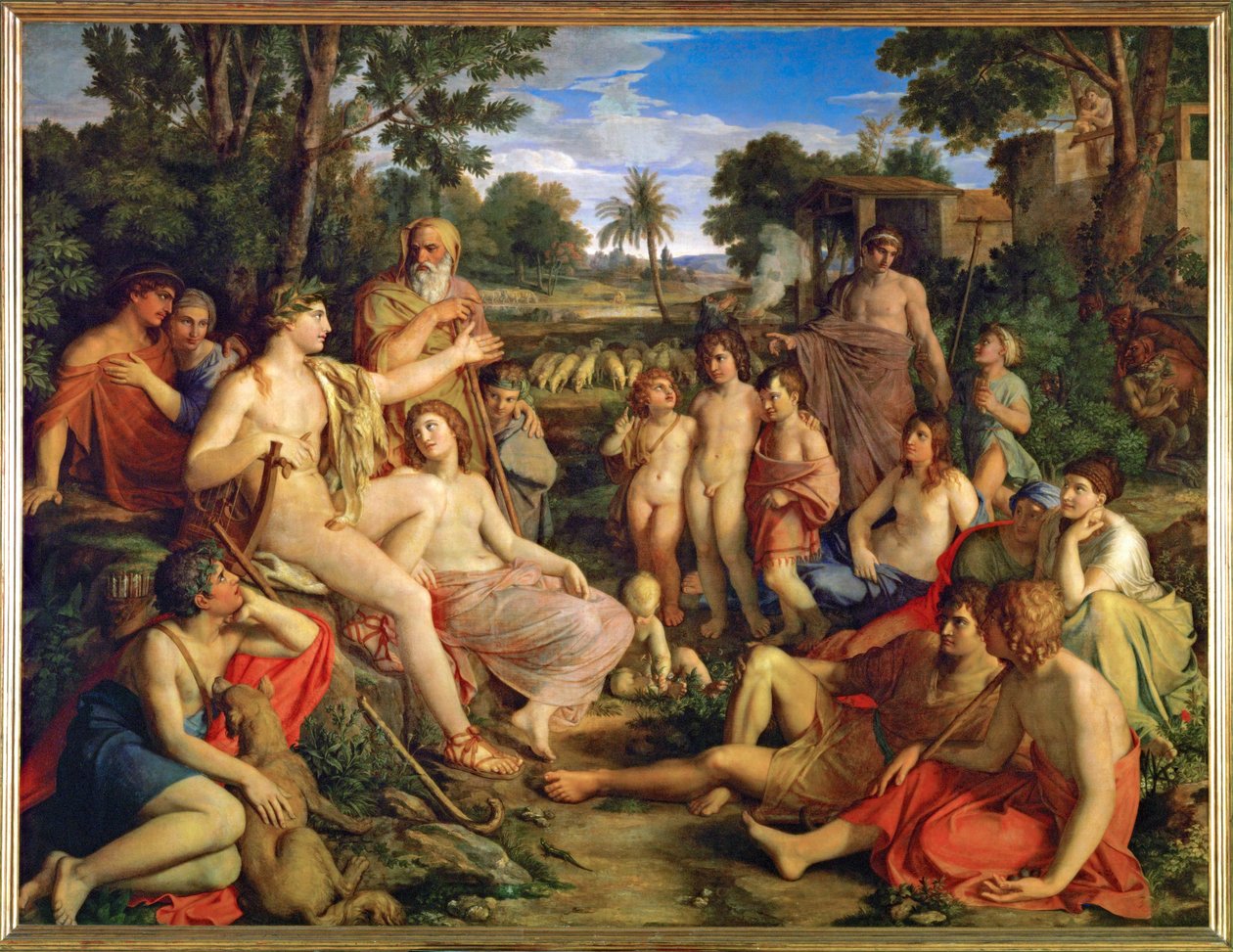 Apollo wśród pasterzy (olej na płótnie) autorstwa Gottlieb Schick