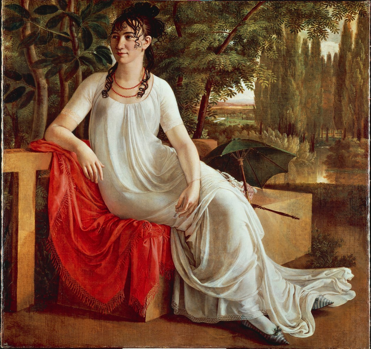 Pani Wilhelmine von Cotta, Christian Gottlieb Schick (1776-1812), olej na płótnie autorstwa Gottlieb Schick