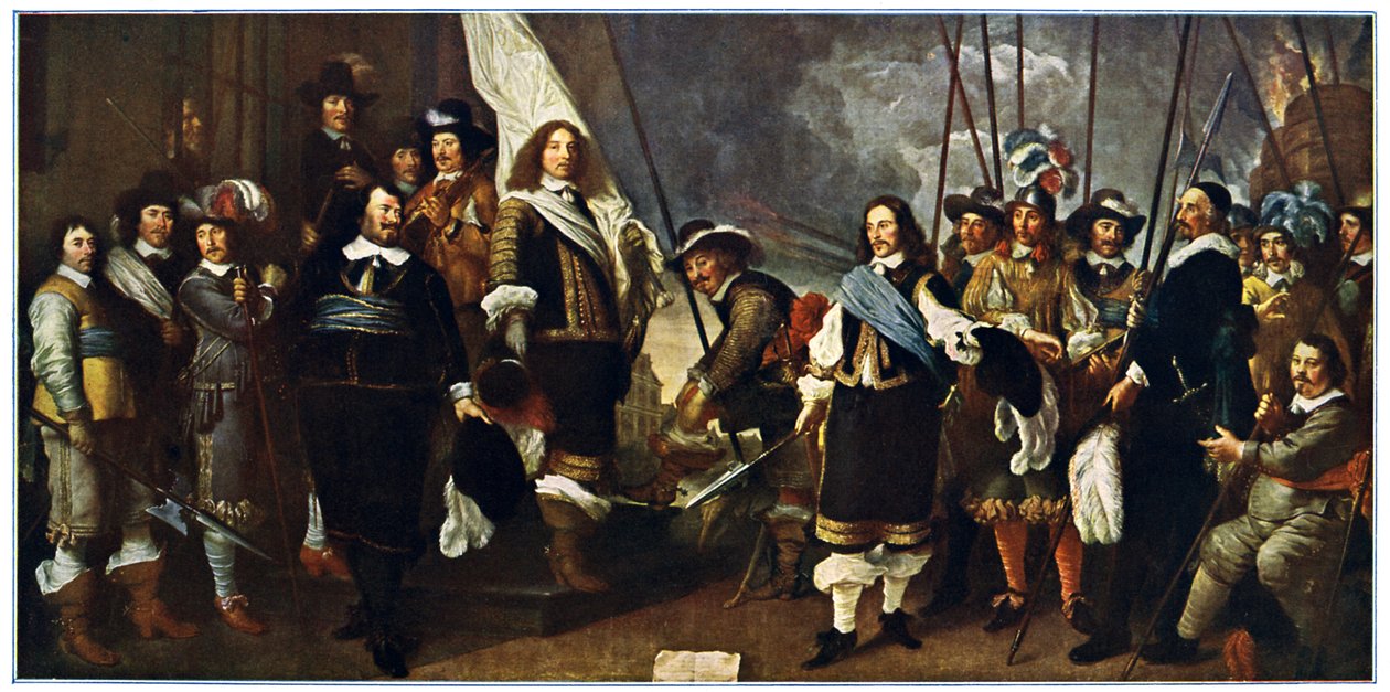 Obchody pokoju westfalskiego w Amsterdamie autorstwa Govaert attr. to Flinck