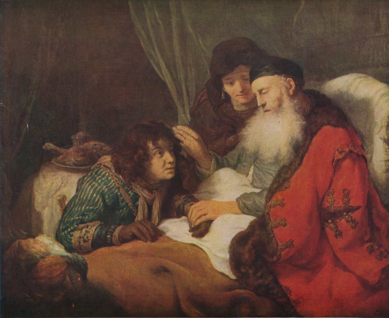 Izaak błogosławi Jakuba, c1638, 1914. autorstwa Govaert Flinck