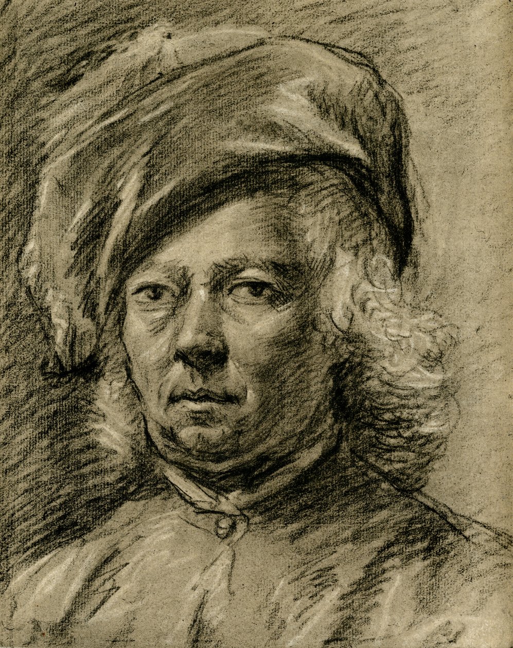 Męskie badanie głowy autorstwa Govaert Flinck