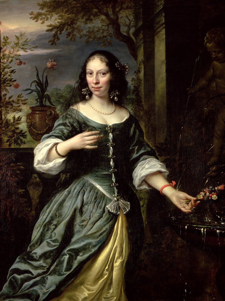 Portret Margarethy Tulp jako panny młodej, 1655 autorstwa Govaert Flinck